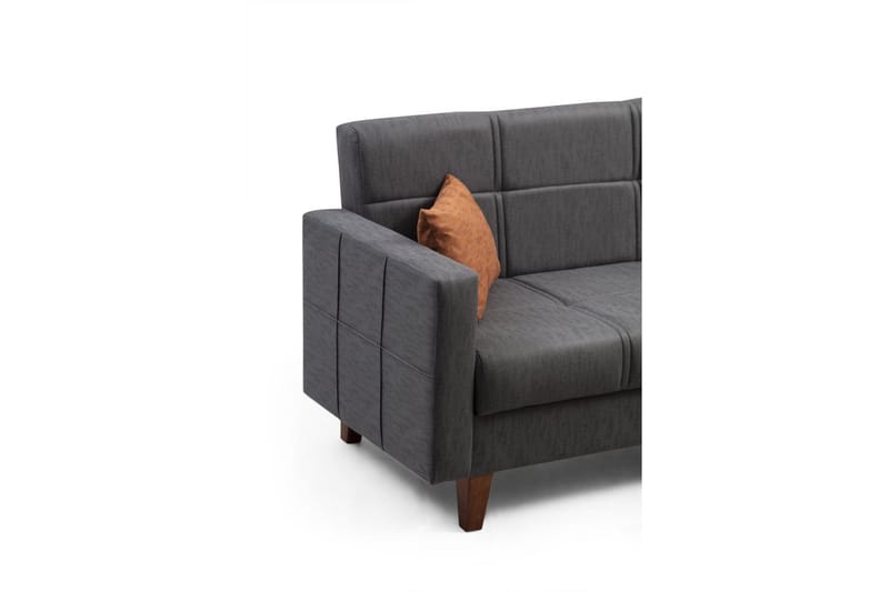 Darcia Bäddsoffa m. Divan 3-sits - Mörkgrå - Möbler - Vardagsrum - Bäddsoffor