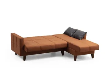 Darcia Bäddsoffa m. Divan 3-sits - Röd - Möbler - Vardagsrum - Bäddsoffor
