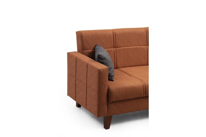 Darcia Bäddsoffa m. Divan 3-sits - Röd - Möbler - Vardagsrum - Bäddsoffor