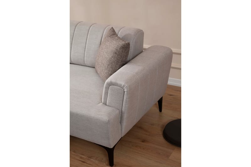 DEERCROFT Bäddsoffa med divan Beige - Möbler - Vardagsrum - Bäddsoffor - Hörnbäddsoffa