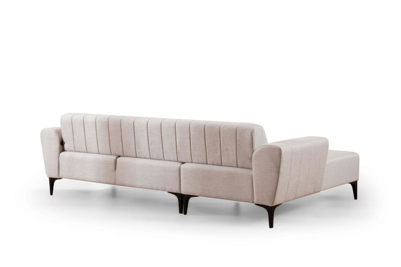 DEERCROFT Bäddsoffa med divan Beige - Möbler - Vardagsrum - Bäddsoffor - Hörnbäddsoffa