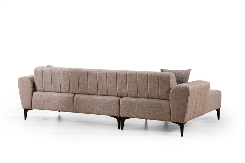 DEERCROFT Bäddsoffa med divan Ljusbrun - Möbler - Vardagsrum - Bäddsoffor - Hörnbäddsoffa