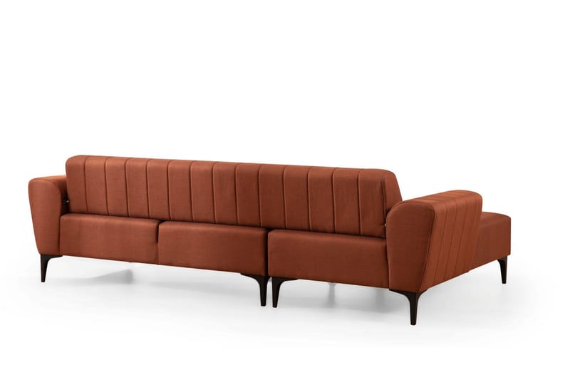 DEERCROFT Bäddsoffa med divan Röd - Möbler - Vardagsrum - Bäddsoffor - Hörnbäddsoffa