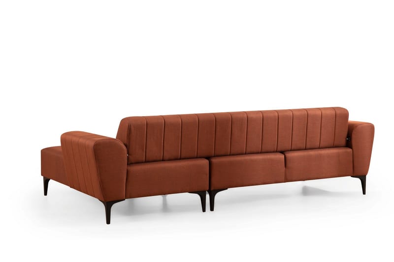 DEERCROFT Bäddsoffa med divan Röd - Möbler - Vardagsrum - Bäddsoffor - Hörnbäddsoffa