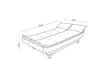 Defiglio 3-sits Bäddsoffa - Grön - Möbler - Vardagsrum - Bäddsoffor