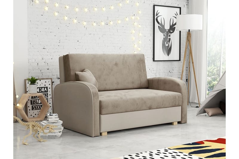 Denegal 2-sits Bäddsoffa Beige - Möbler - Vardagsrum - Bäddsoffor