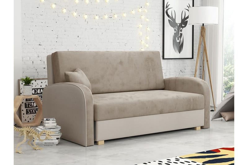 Denegal 2-sits Bäddsoffa beige - Möbler - Vardagsrum - Bäddsoffor