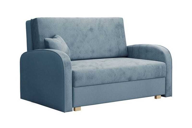 Denegal 2-sits Bäddsoffa Ljusblå/Mörkblå - Möbler - Vardagsrum - Bäddsoffor