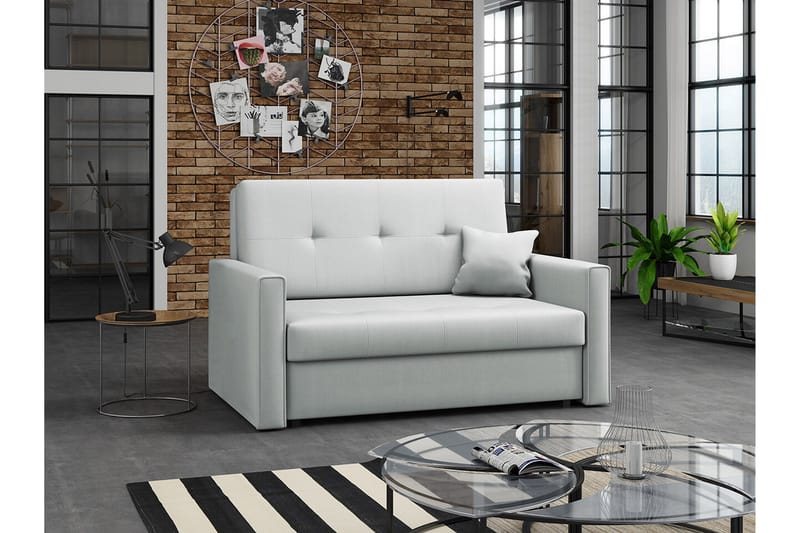 Denegal 2-sits Bäddsoffa Ljusgrå - Möbler - Vardagsrum - Bäddsoffor