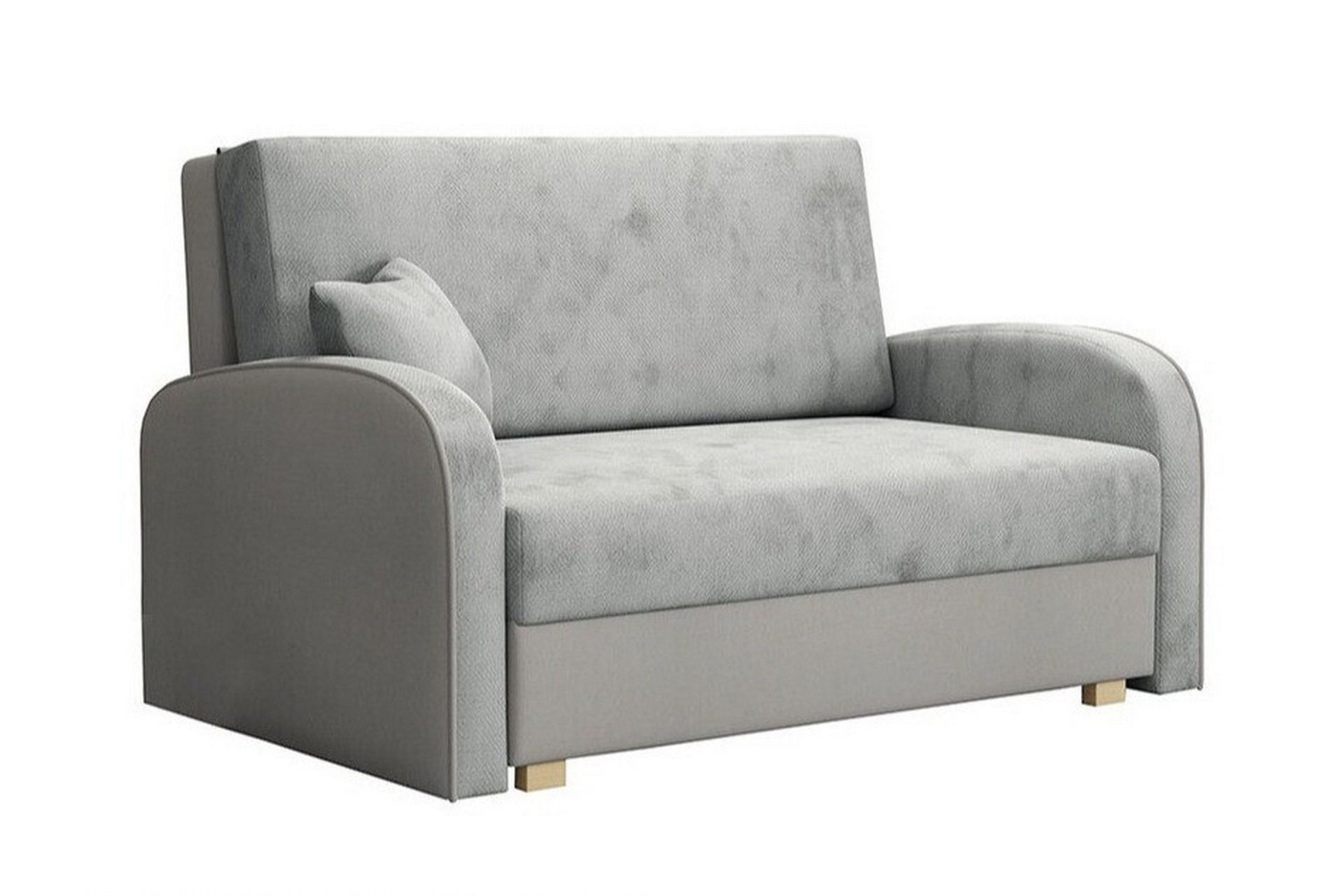 denegal 2-sits bäddsoffa ljusgrå -