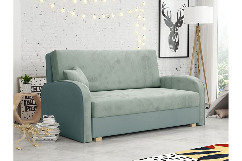 Denegal 2-sits Bäddsoffa Ljusgrön - Möbler - Vardagsrum - Bäddsoffor