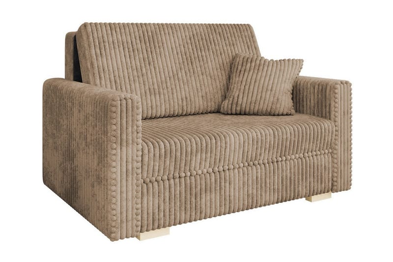 Denegal 2-sits Bäddsoffa Mörk Beige/Mocca - Möbler - Vardagsrum - Bäddsoffor