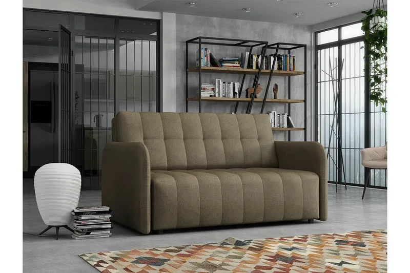 Denegal 2-sits Bäddsoffa NO_BRAND Brown - Möbler - Vardagsrum - Bäddsoffor