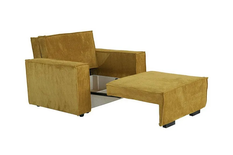 Denegal 2-sits Bäddsoffa NO_BRAND Dark yellow - Möbler - Vardagsrum - Bäddsoffor