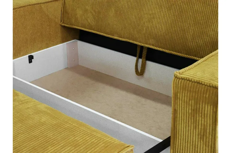 Denegal 2-sits Bäddsoffa NO_BRAND Dark yellow - Möbler - Vardagsrum - Bäddsoffor