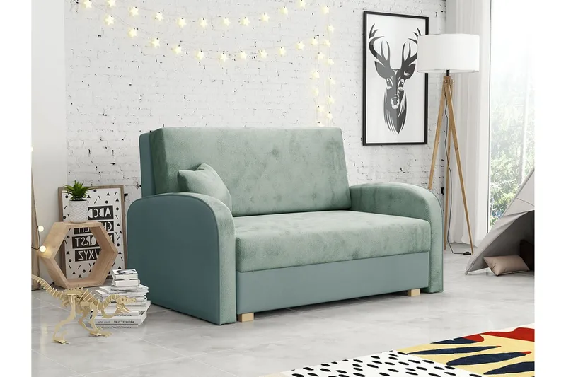 Denegal 2-sits Bäddsoffa NO_BRAND Light grey/Dark grey - Möbler - Vardagsrum - Bäddsoffor