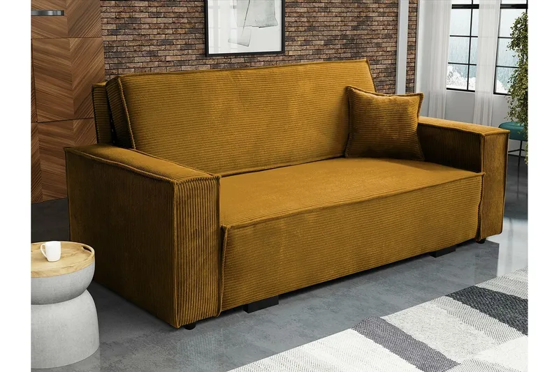 Denegal 2-sits Bäddsoffa Yellow - Möbler - Vardagsrum - Bäddsoffor