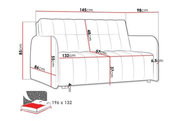 Denegal 2-sits Bäddsoffa - Möbler - Vardagsrum - Bäddsoffor