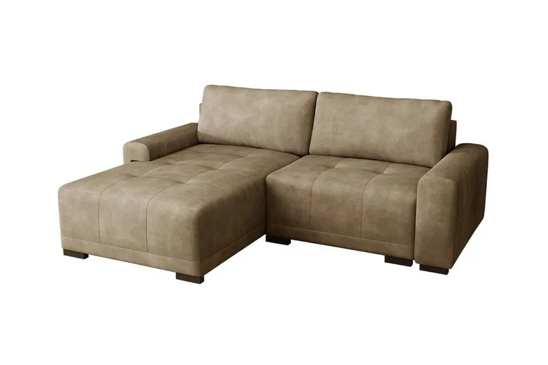 Denegal 2-sits Hörnbäddsoffa NO_BRAND Brown - Möbler - Vardagsrum - Bäddsoffor - Hörnbäddsoffa