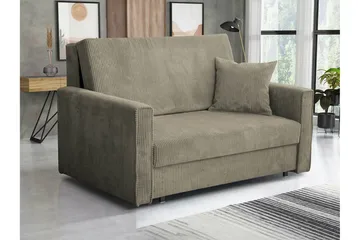 Denegal 2-sits liten bäddsoffa i Manchester - Brun - Möbler - Vardagsrum - Bäddsoffor