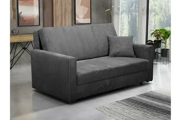 Denegal 2-sits liten bäddsoffa i Manchester - Grå - Möbler - Vardagsrum - Bäddsoffor