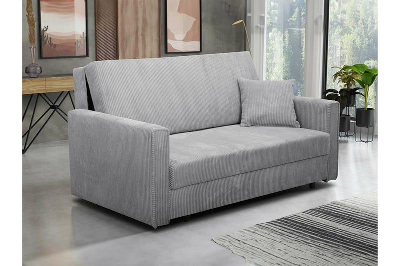 Denegal 2-sits liten bäddsoffa i Manchester - Grå - Möbler - Vardagsrum - Bäddsoffor