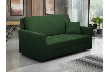 Denegal 2-sits liten bäddsoffa i Manchester - Grön - Möbler - Vardagsrum - Bäddsoffor