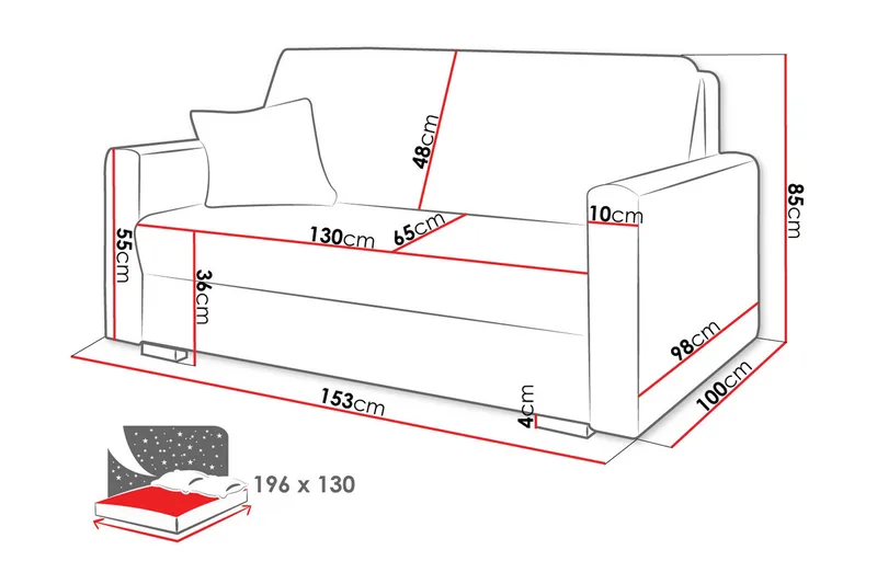 Denegal 2-sits liten bäddsoffa i Sammet - Beige - Möbler - Vardagsrum - Bäddsoffor