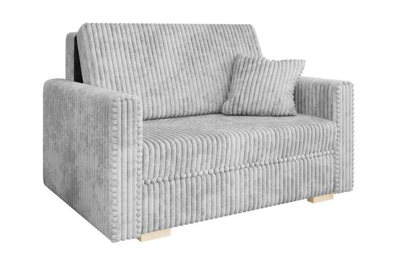 Denegal 2-sits liten bäddsoffa i Sammet, Grå