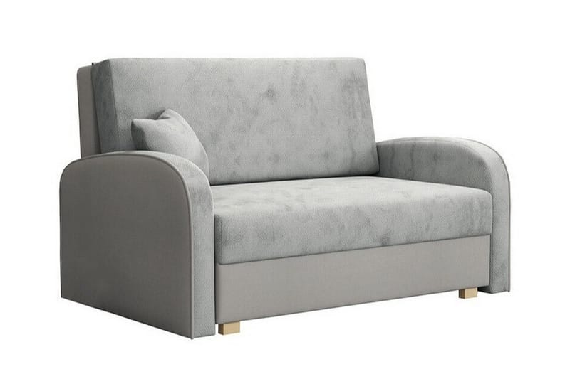 Denegal 2-sits liten bäddsoffa i Sammet, Grå