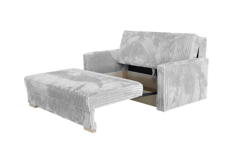 Denegal 2-sits liten bäddsoffa i Sammet - Grå - Möbler - Vardagsrum - Bäddsoffor