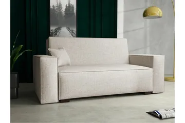 Denegal 2-sits liten bäddsoffa i Tyg - Beige - Möbler - Vardagsrum - Bäddsoffor