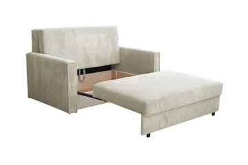 Denegal 2-sits liten bäddsoffa i Tyg - Blå - Möbler - Vardagsrum - Bäddsoffor
