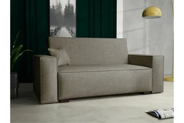 Denegal 2-sits liten bäddsoffa i Tyg - Brun , Beige - Möbler - Vardagsrum - Bäddsoffor