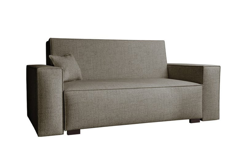 Denegal 2-sits liten bäddsoffa i Tyg, Brun , Beige