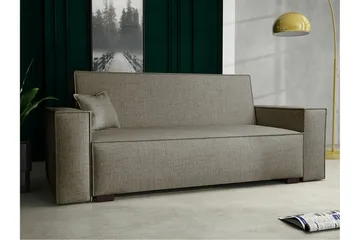 Denegal 2-sits liten bäddsoffa i Tyg - Brun , Beige - Möbler - Vardagsrum - Bäddsoffor