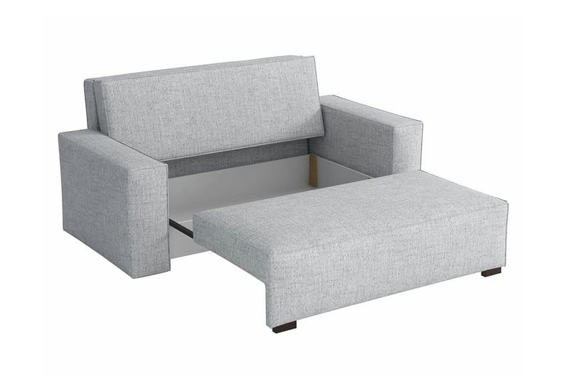 Denegal 2-sits liten bäddsoffa i Tyg - Grå - Möbler - Vardagsrum - Bäddsoffor