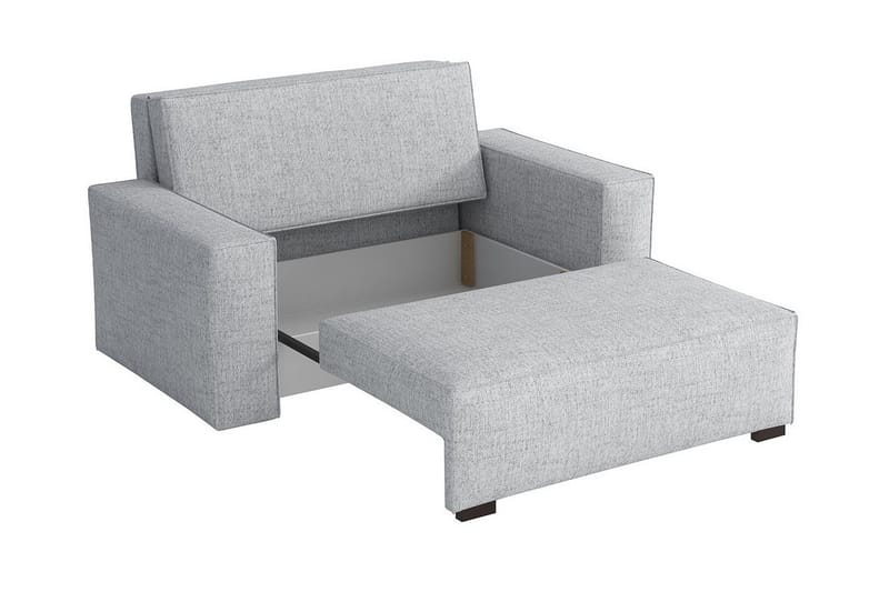 Denegal 2-sits liten bäddsoffa i Tyg - Grå - Möbler - Vardagsrum - Bäddsoffor