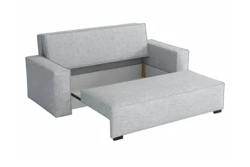 Denegal 2-sits liten bäddsoffa i Tyg - Grå - Möbler - Vardagsrum - Bäddsoffor