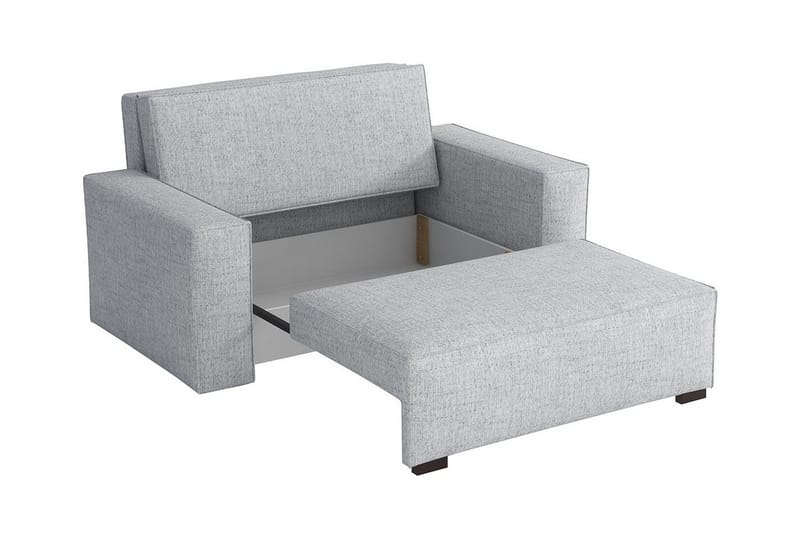 Denegal 2-sits liten bäddsoffa i Tyg - Grå - Möbler - Vardagsrum - Bäddsoffor