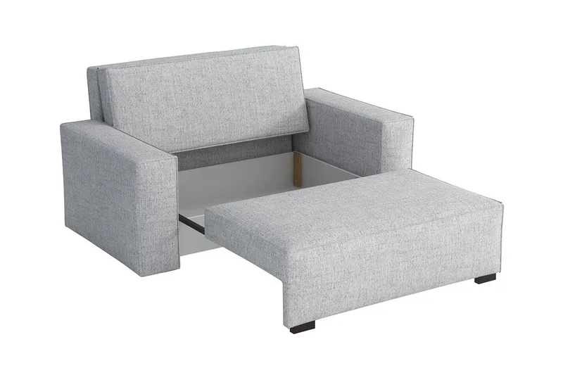 Denegal 2-sits liten bäddsoffa i Tyg - Grå - Möbler - Vardagsrum - Bäddsoffor