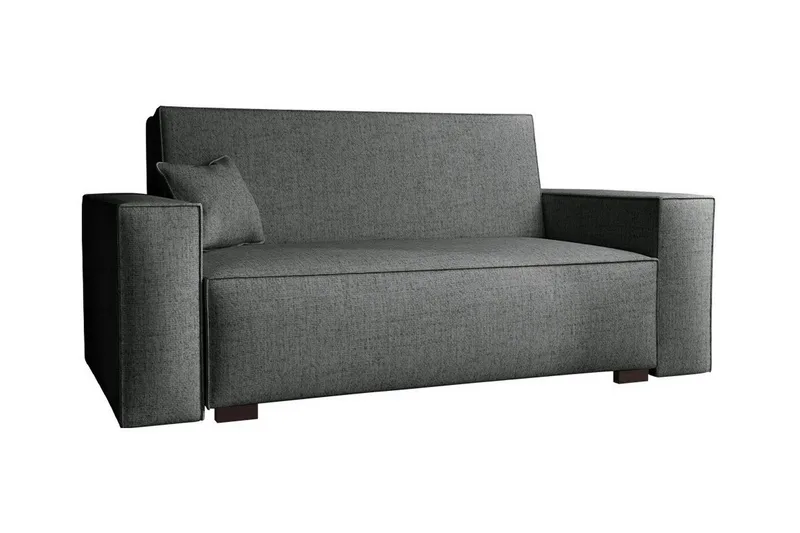 Denegal 2-sits liten bäddsoffa i Tyg, Grå