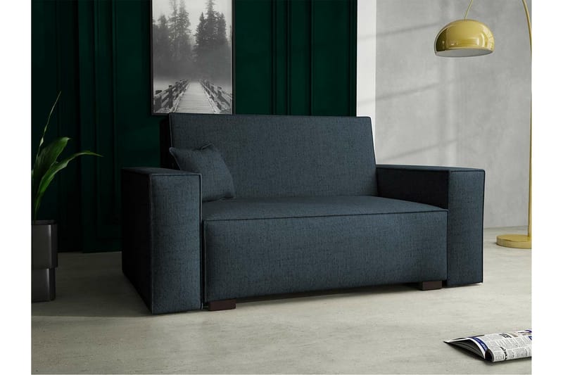 Denegal 2-sits liten bäddsoffa i Tyg - Grå - Möbler - Vardagsrum - Bäddsoffor