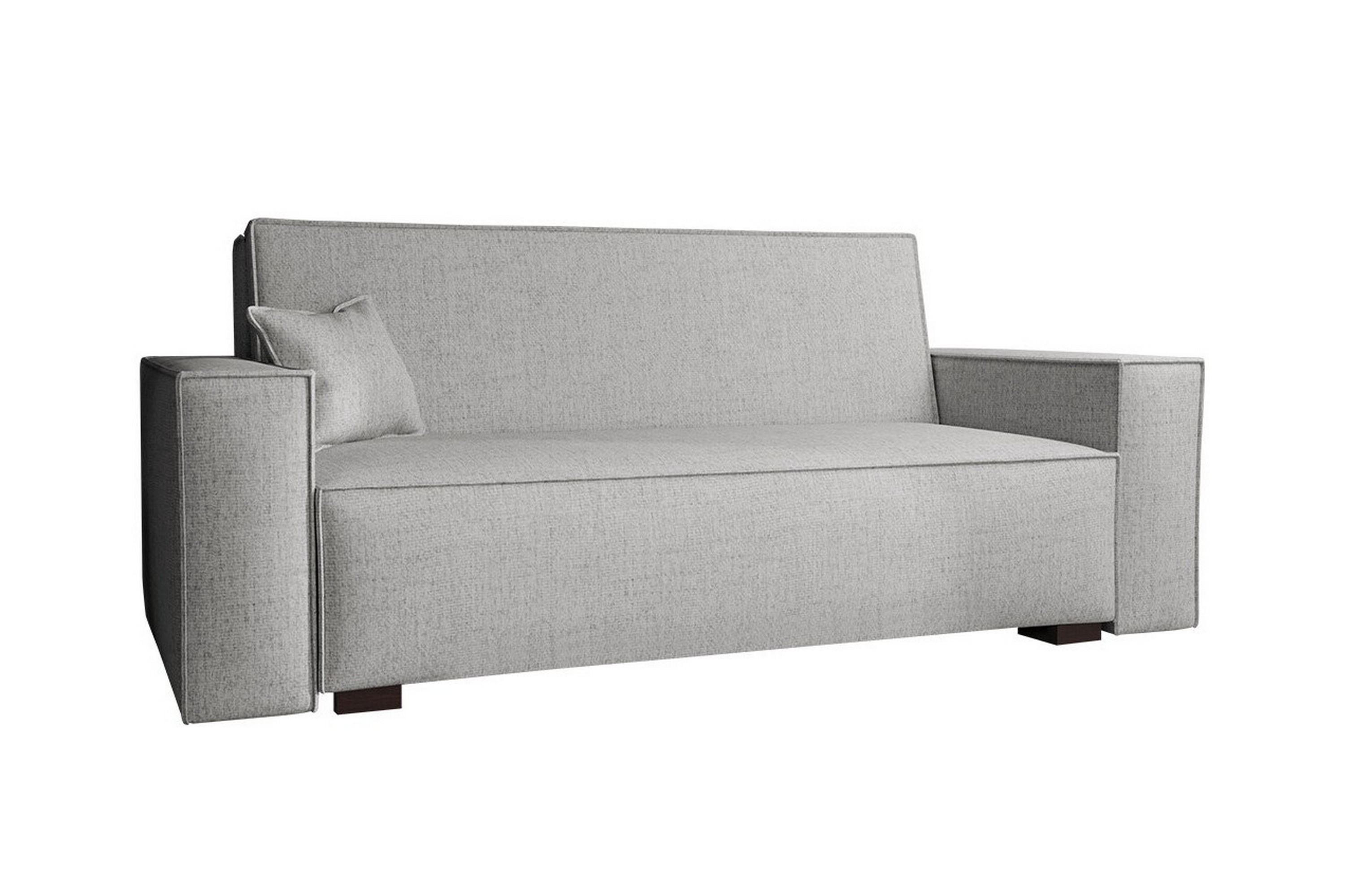 denegal 2-sits liten bäddsoffa i tyg - grå