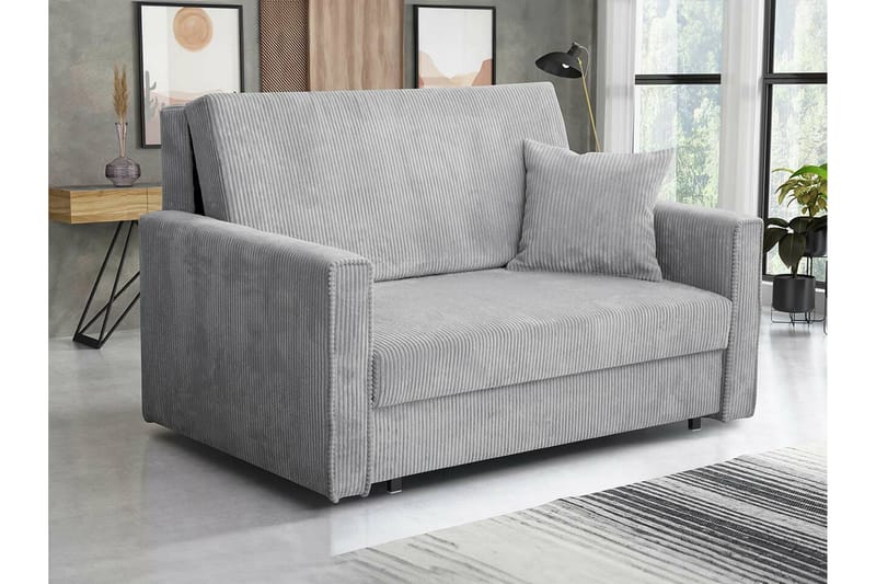 Denegal 2-sits liten bäddsoffa i Tyg - Grå - Möbler - Vardagsrum - Bäddsoffor