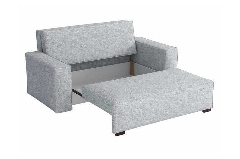 Denegal 2-sits liten bäddsoffa i Tyg - Grå - Möbler - Vardagsrum - Bäddsoffor
