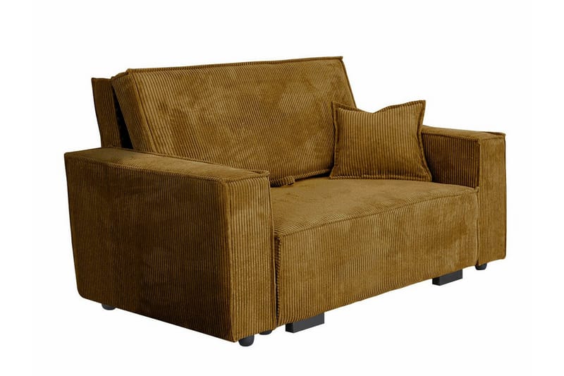 Denegal 2-sits liten bäddsoffa i Tyg, Gul