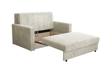 Denegal 2-sits liten bäddsoffa i Tyg - Gul - Möbler - Vardagsrum - Bäddsoffor