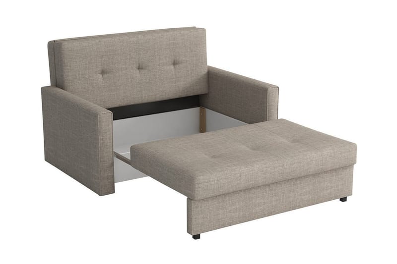 Denegal 2-sits liten bäddsoffa i Plysch - Brun - Möbler - Vardagsrum - Bäddsoffor