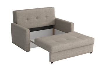 Denegal 2-sits liten bäddsoffa i Plysch - Brun - Möbler - Vardagsrum - Bäddsoffor